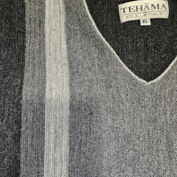 Tehama Clint Men's X-Large Multicolor Alpaca/Wool Blend V-Neck Golf Sweater - Picture 8 of 9